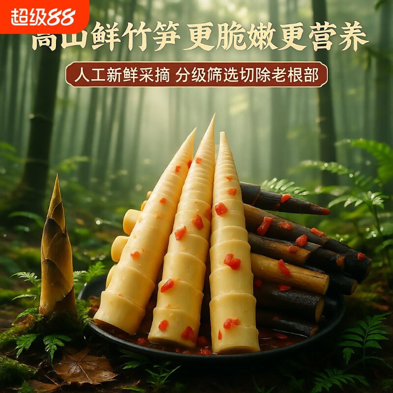 广雅手剥笋脆嫩爽口|千人加购图片