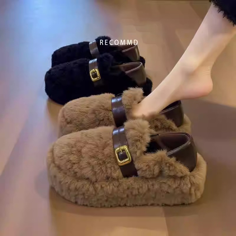 冬季厚底毛毛鞋|155人收藏