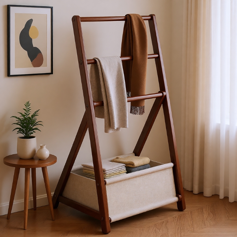 挂衣架落地卧室家用房间室内双杆