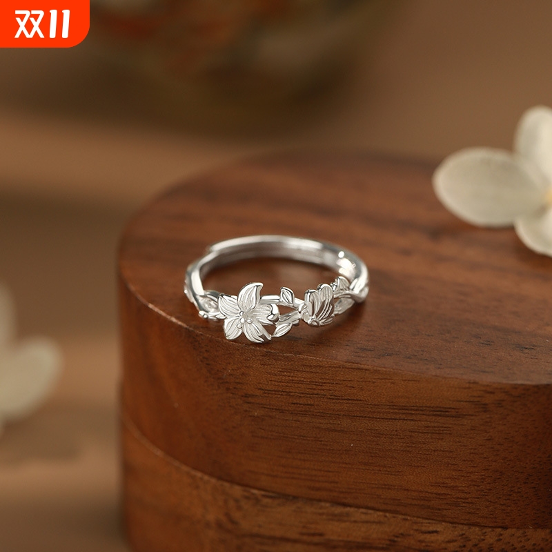 999纯银戒指女小众高级感轻奢