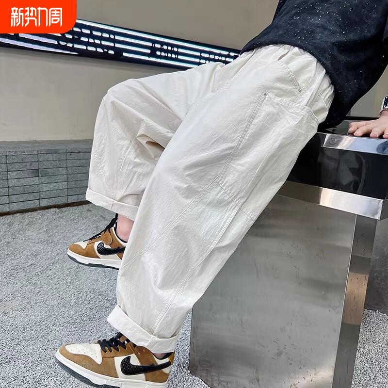 男童夏装裤子2026新款儿童防蚊裤夏季薄款长裤中大童春季休闲裤潮