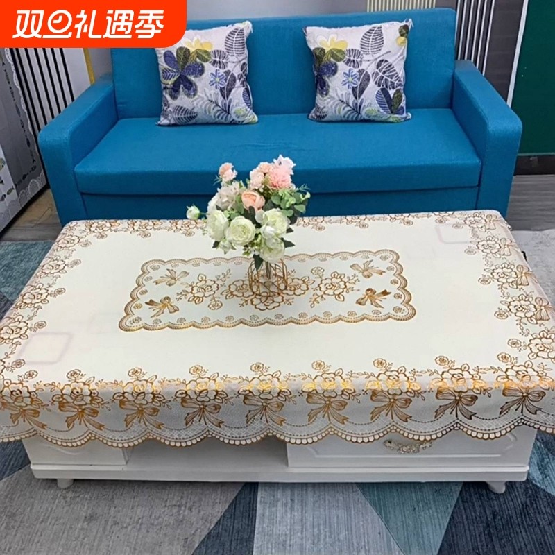 桌布防水防油免洗防烫长方形餐桌布茶几客厅塑料台布桌垫电视柜