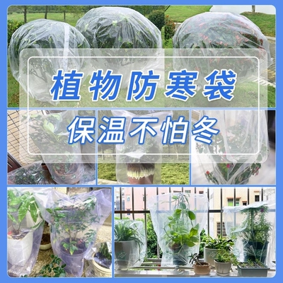 绿植物防冻保温袋塑料膜花卉盆栽过冬保护罩树木防寒布透明防尘袋