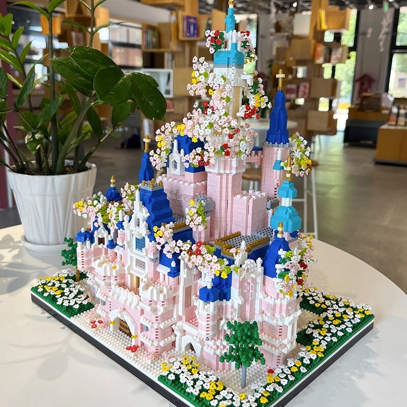 公主城堡积木女孩迪士尼别墅高难度拼图8一12岁玩具生日礼物拼装