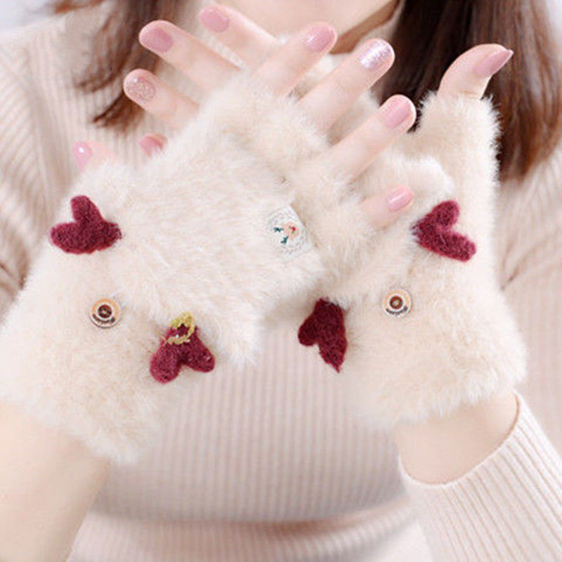 半指保暖可爱保暖触屏不冻手