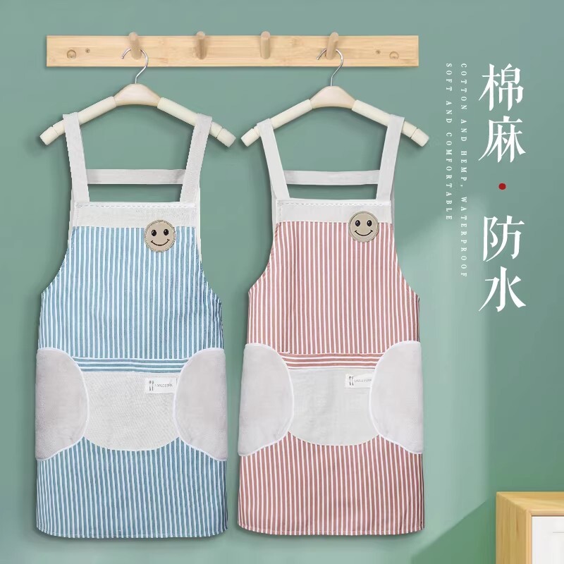2026新款围裙女家用厨房防水防油工作服餐饮专用网红做饭围腰系带