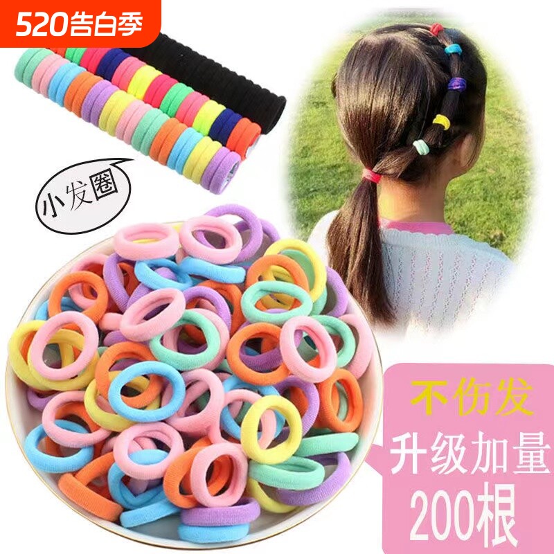 新年过年儿童发绳不伤发橡皮筋小学生扎发发圈女童头绳发饰高弹力