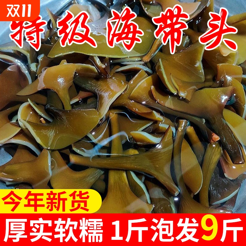 正宗福建霞浦海带头干货特级厚一级旗舰店无沙厚片煲汤新货日晒
