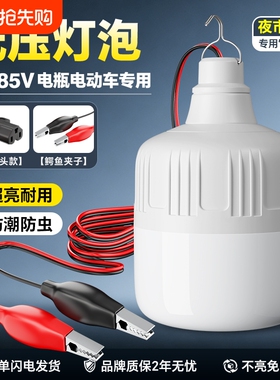 低压led灯泡12v24v36v48伏夜市地摊照明球泡灯直流工地机床工作灯