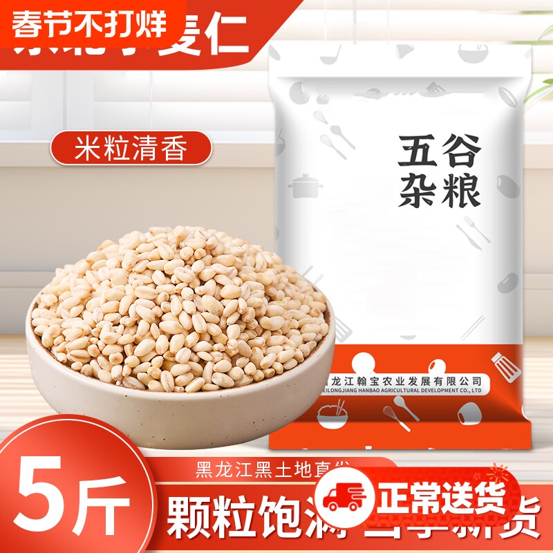 东北小麦仁新货麦仁米去皮带胚芽煮粥五谷杂粮主食粗粮糙米七色