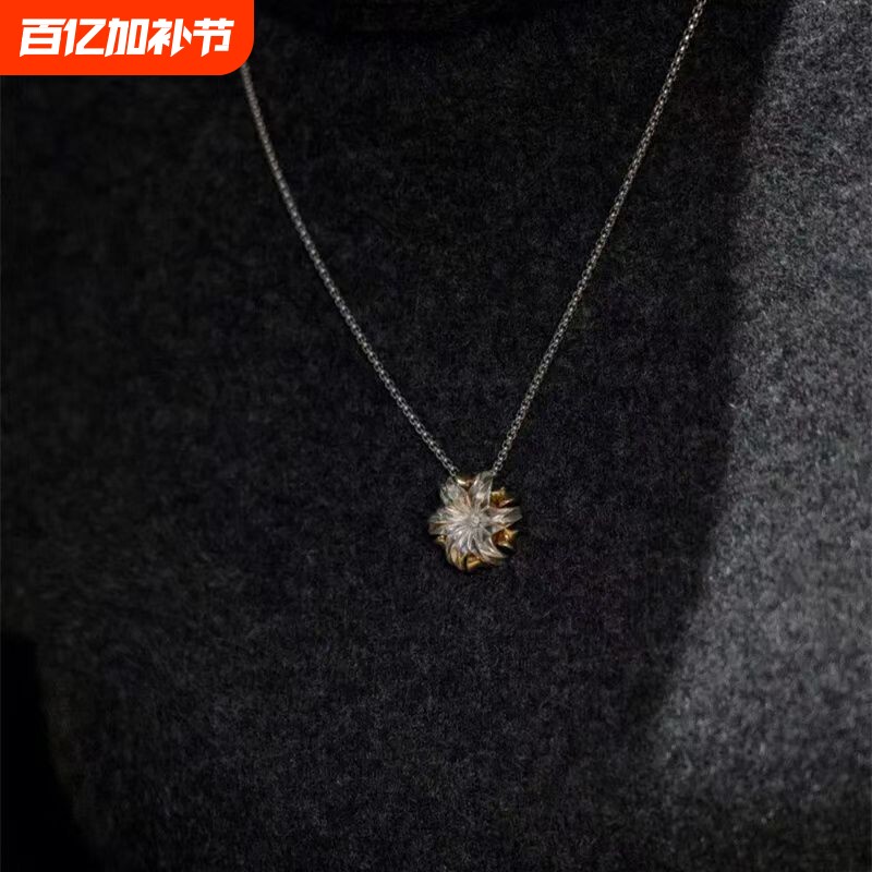 用在自己身上的子弹·开花达姆弹吊坠项链原创设计小众复古锁骨链