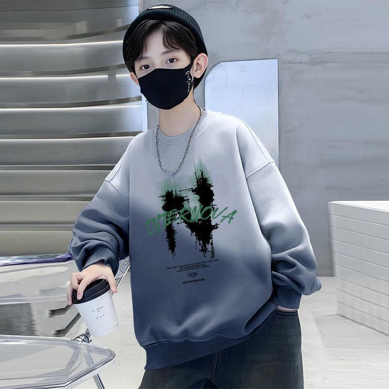 男童卫衣长袖秋冬装2025新款洋气中大童春秋上衣男孩儿童装