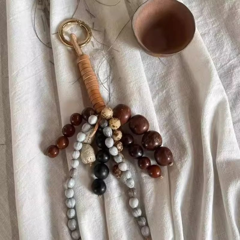 文淇同款满愿种子包包挂件串珠挂链复古挂饰女2025新款DLY饰品