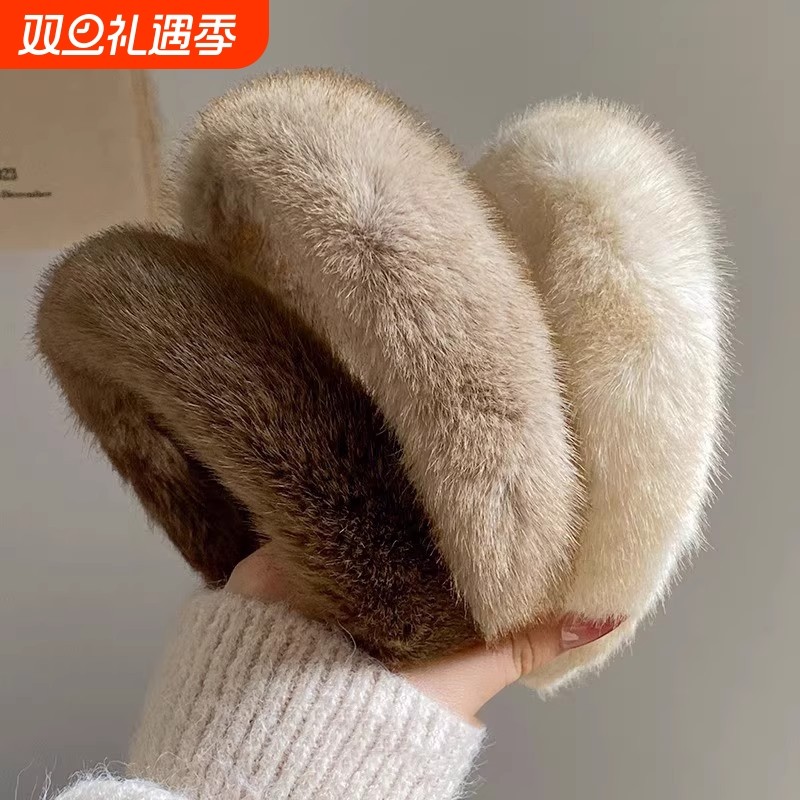 美拉德毛绒发箍秋冬高级感头饰日常外戴高颅顶头箍女洗脸发捆新款