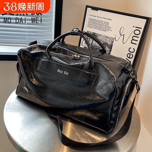 莫黛薇防水PU收纳包女独立鞋仓健身包短途旅行包孕妇待产包潮时尚