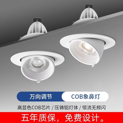 COB象鼻灯洗墙射商用嵌入