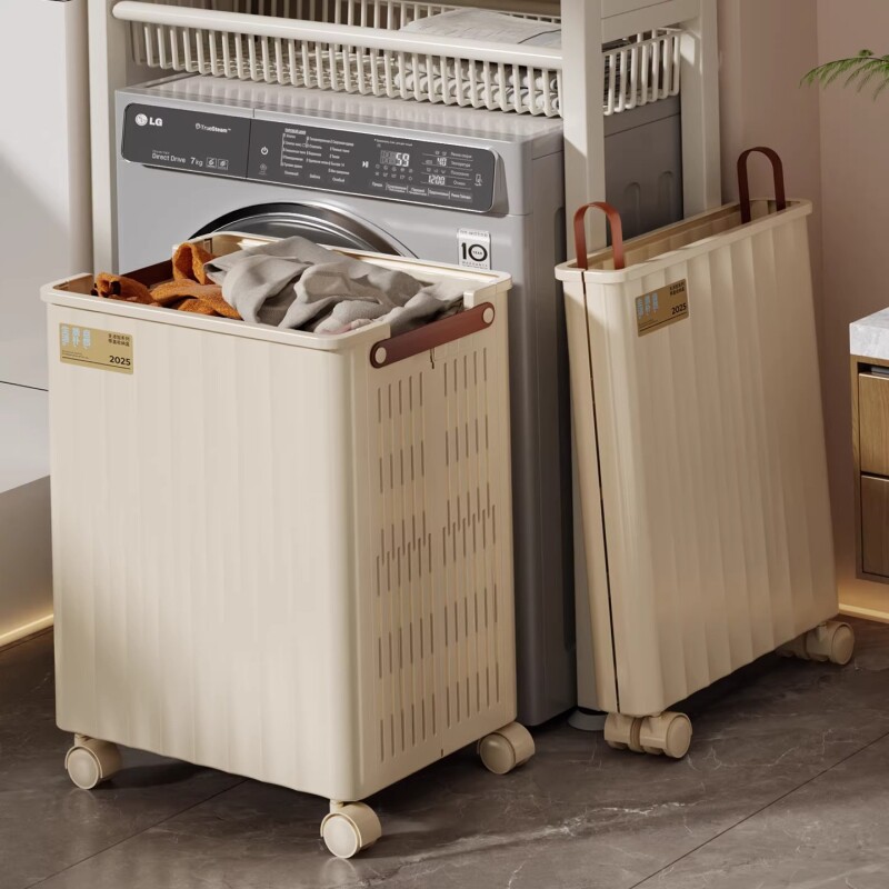 可折叠脏衣篓带轮脏衣服收纳筐家用大容量特大号卫生间浴室脏衣篮