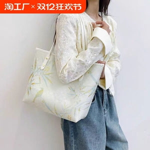 独恋优品2024新款中式国风潮流行大容量时尚通勤包休闲百搭单肩包