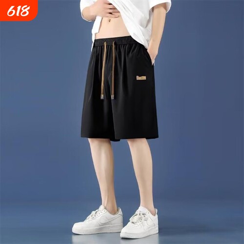 回力冰丝短裤男士夏季薄款外穿宽松大码运动篮球速干休闲五分裤子