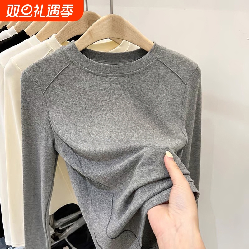 儿童德绒双面德绒打底衫2025新款中大童修身圆领男女童保暖上衣潮