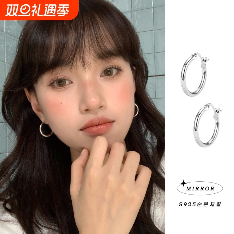 小麋人「星轨」925纯银简约耳圈男女耳环耳饰个性气质2025新气