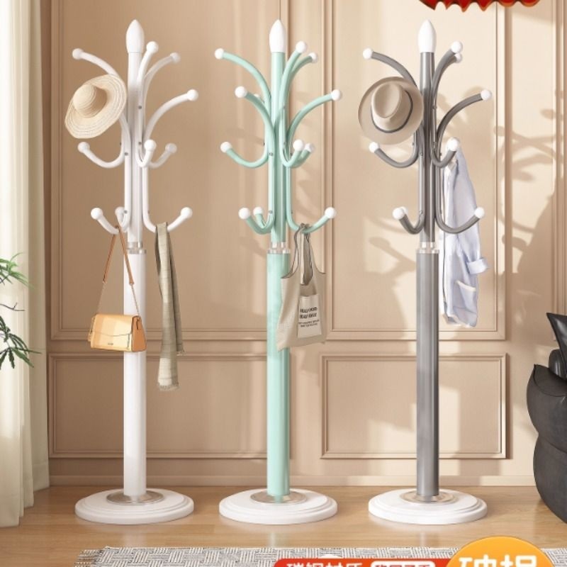 挂衣架落地立式家用卧室内大理石轻奢衣帽架简易收纳晾衣架挂包架