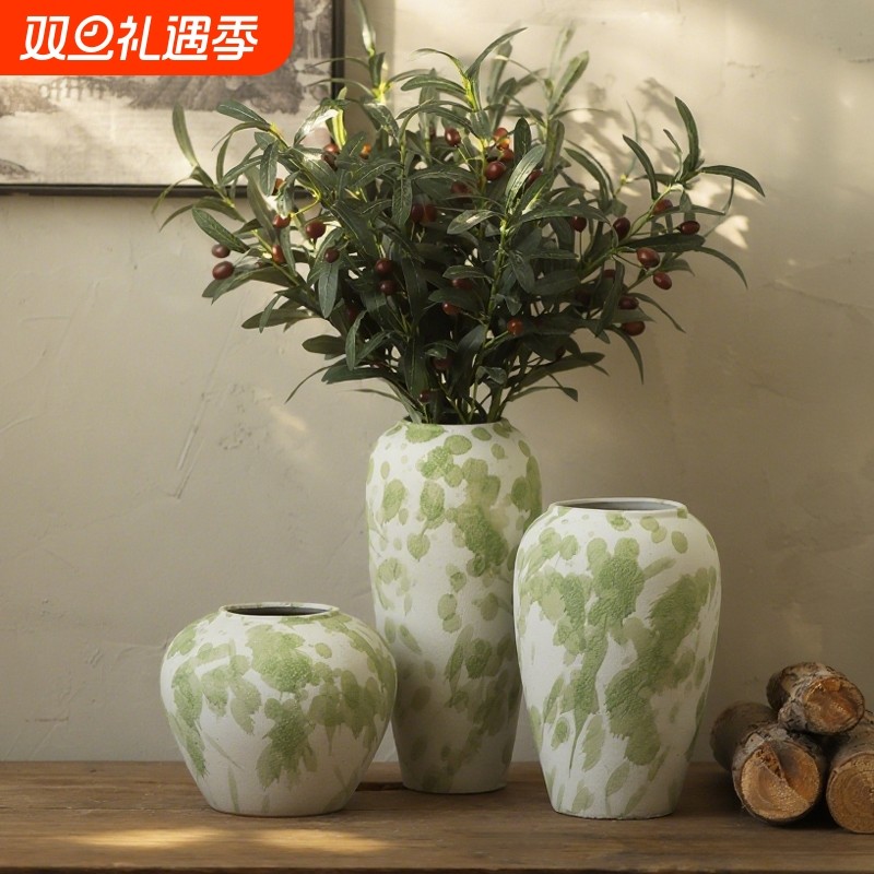 景德镇陶瓷花瓶客厅酒柜玄关轻奢装饰品摆件现代简约水培花器花盆