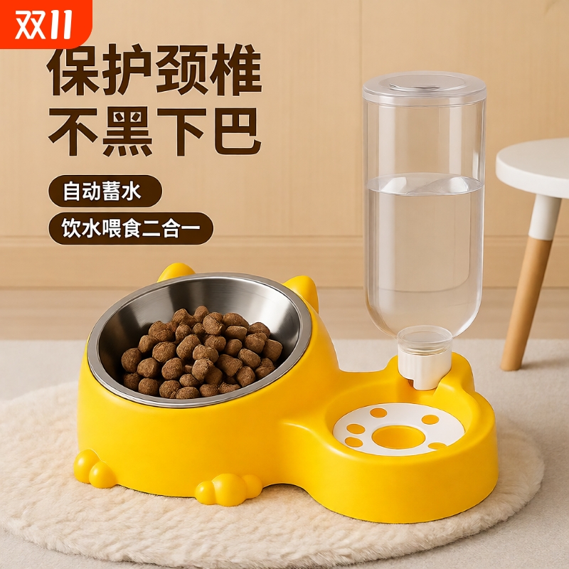 双碗自动饮水食盆|超1万次加购