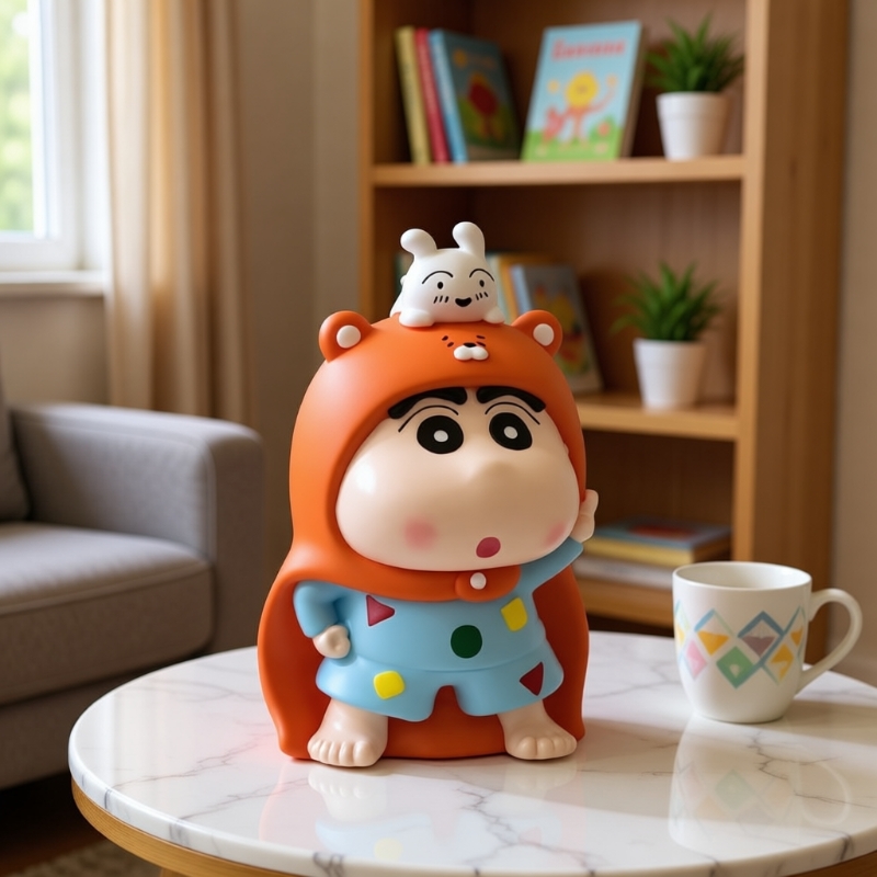 睡衣蜡笔小新摆件客厅桌面玄关装饰电视柜家居好物可爱创意手办