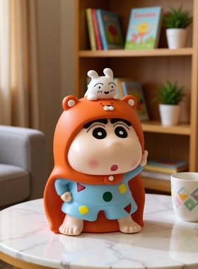 睡衣蜡笔小新摆件客厅桌面玄关装饰电视柜家居好物可爱创意手办