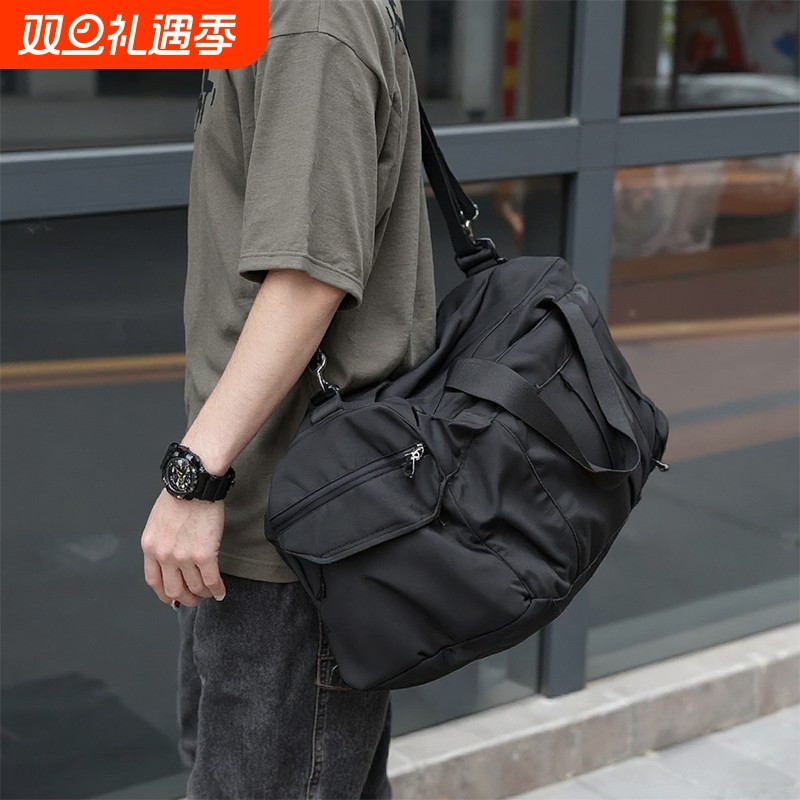 大容量短途旅行包男款出行休闲手提袋行李包运动健身包斜挎包男包