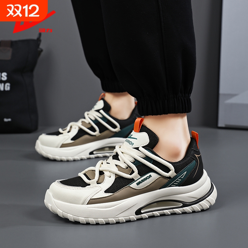 回力男鞋2025新款秋冬季运动鞋男款休闲百搭跑步男士软底老爹鞋