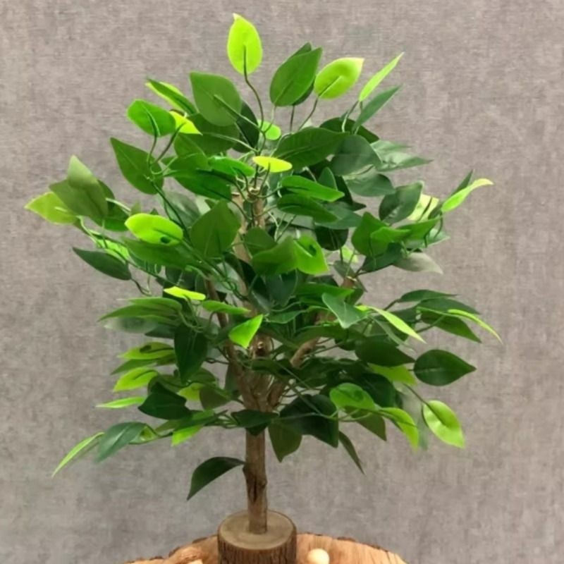 仿真绿色盆栽假绿植桌面摆件人造植物装饰婚庆花艺软装小榕树室内