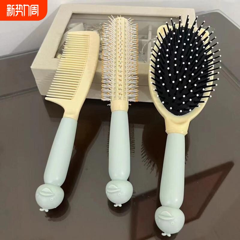 气囊梳子学生宿舍便携可爱高颜值家用按摩卷发气垫蓬松长发梳双11