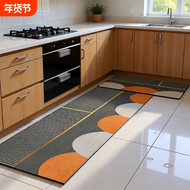 硅藻泥厨房地垫防滑防油可擦免洗吸水防水地毯耐脏脚垫子门口长条,居家布艺,厨房地垫,淘宝优惠券,粉丝福利购,淘宝优惠卷