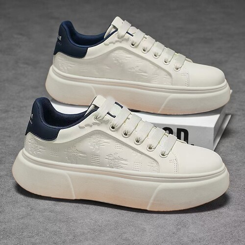 鞋子男鞋2026新款软底小白鞋厚底潮流休闲板鞋男款夏透气时尚百搭