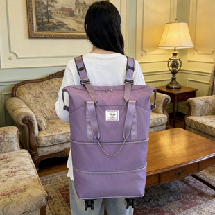 旅行包万向轮轮子的大容量可折叠式拉杆行李箱收纳袋女双肩行李包