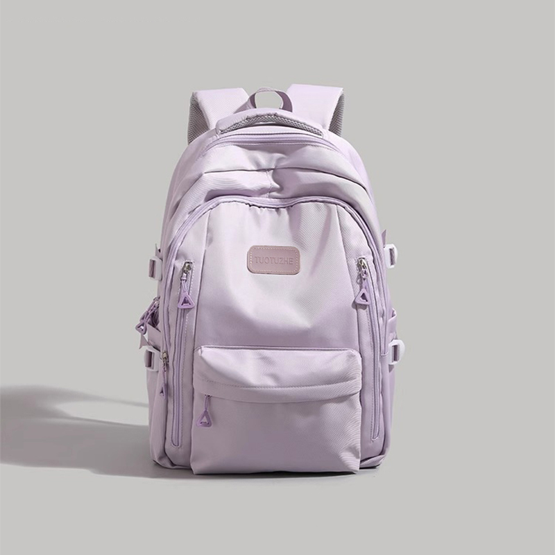 休闲大学生双肩包女2025新款初中小学生书包电脑包德国短途旅行包