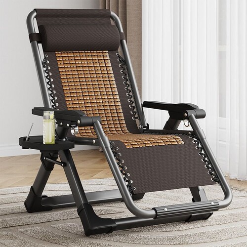 竹椅躺椅折叠午休阳台靠背午睡椅休闲家用老人藤椅可躺藤编可坐