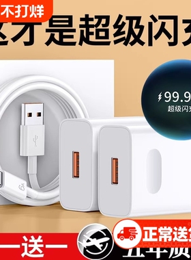 超级适用华为荣耀充电器手机快充头Mate60/30pro/p50/p40/nova13/12/11/10/9/8/120/66/6A数据线喧巷年货节