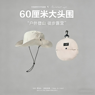 户外钓鱼透气遮阳防晒渔夫帽男徒步防水 可折叠速干登山帽子女夏季