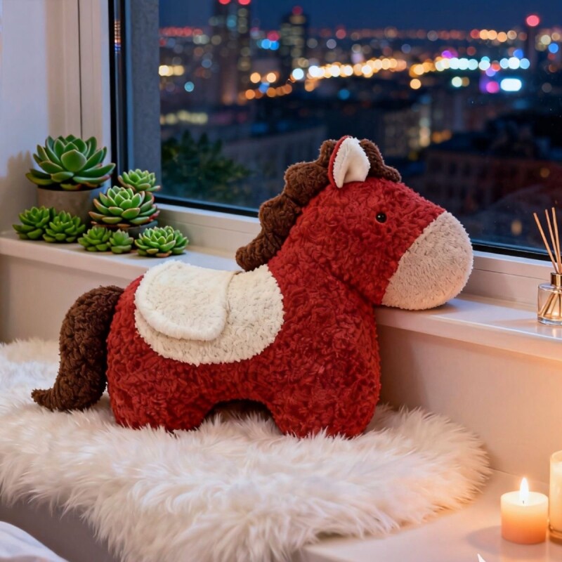 2026马年吉祥物玩偶毛绒玩具送儿童睡觉抱枕玩偶毛绒布娃娃公仔