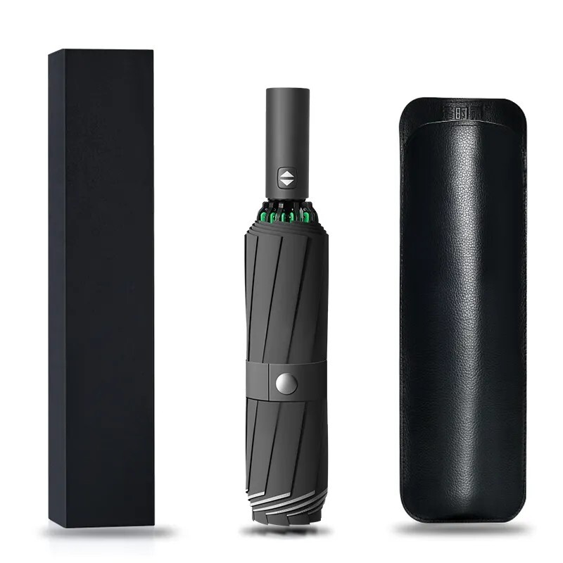 绿巨人全自动反向超大双人雨伞折叠男士高端加粗加厚两用2026新品