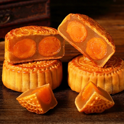 皇冠世家双蛋黄莲蓉月饼中秋礼品