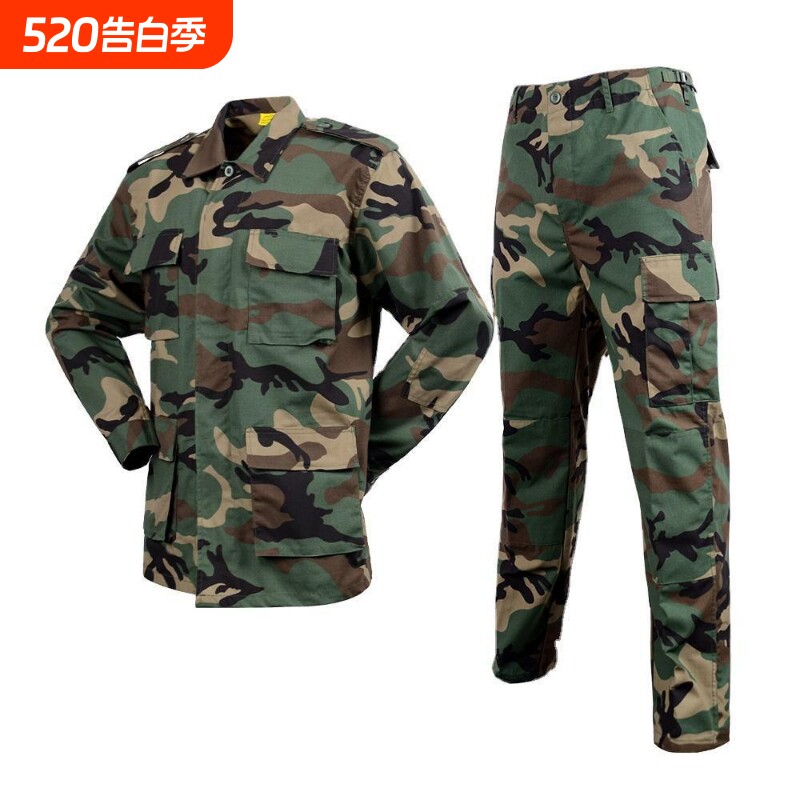 2025BDU迷彩服套装男耐磨户外训练服四口袋军迷作训服饰冬季四
