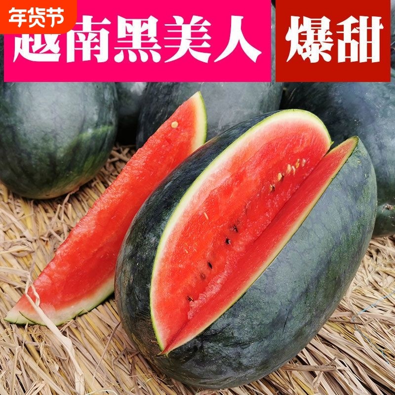越南进口应季黑美人西瓜包沙包甜当季新鲜热带水果批发新鲜薄皮甜,水产肉类/新鲜蔬果/熟食,西瓜,淘宝优惠券,粉丝福利购,淘宝优惠卷