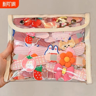 卡通刘海贴儿童碎发魔术贴整理神器宝宝不伤发发卡女童后脑勺发饰