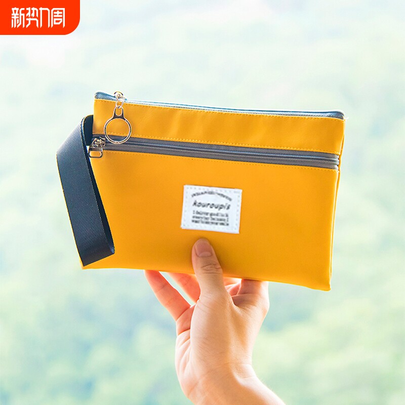 钱包女长款薄款小巧手抓袋手拿手腕包小众设计软皮女士手机零钱包