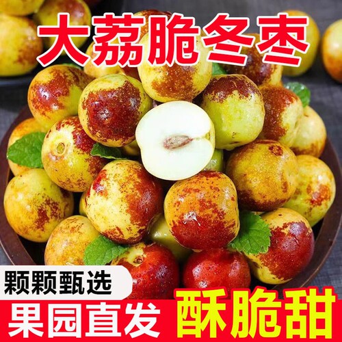 正宗陕西大荔冬枣新鲜水果当季大枣青枣树上现摘冰糖脆甜整箱包邮