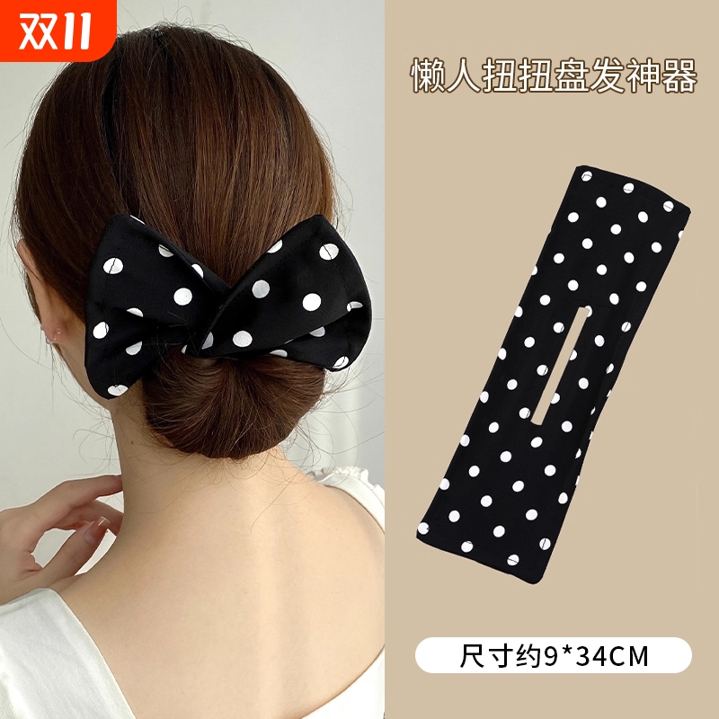 懒人魔术蝴蝶结扭扭夹盘发器2025新款成人丸子头神器花苞头饰发夹